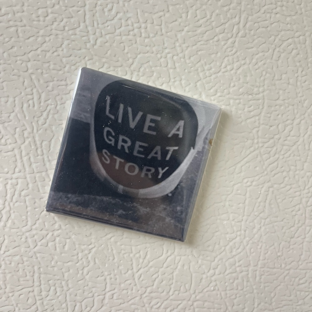 Live A Great Story Refrigerator Magnet Limited Edition Square